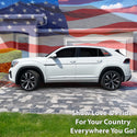 Fits Volkswagen Atlas Cross Sport SEL 2020-2025 Quarter Window American Flag Vinyl Decal Stickers - Bogar Tech Designs
