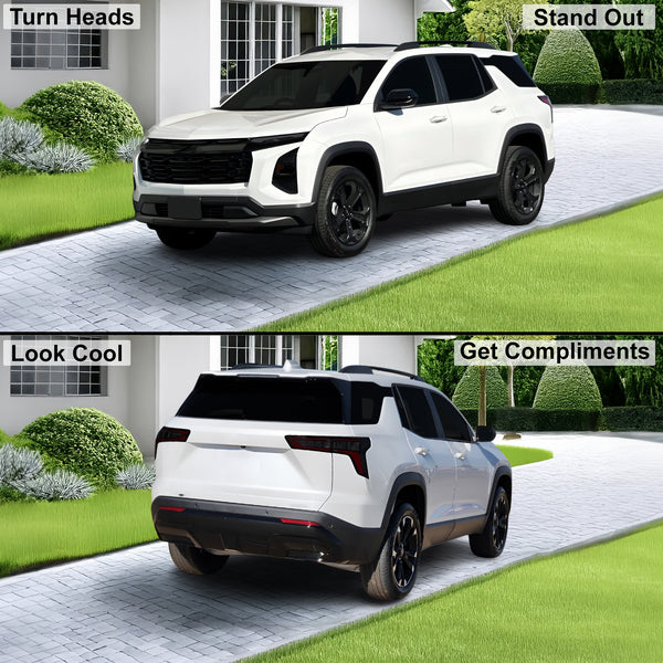 Fits Chevrolet Equinox 2025-2026 Full Headlight Taillight Precut Smoked PPF Tint Kit Film Overlay  - Bogar Tech Designs
