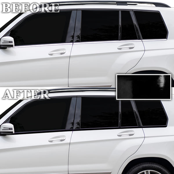 Fits Mercedes-Benz GLK 2013-2015 Vinyl Chrome Delete Grille Blackout Decal Stickers Overlay Film - Bogar Tech Designs
