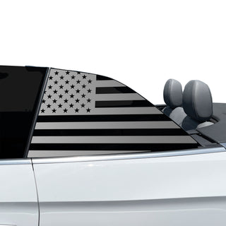 Fits Audi S5 Convertible 2020-2024 Quarter Window American Flag Vinyl Decal Stickers - Bogar Tech Designs