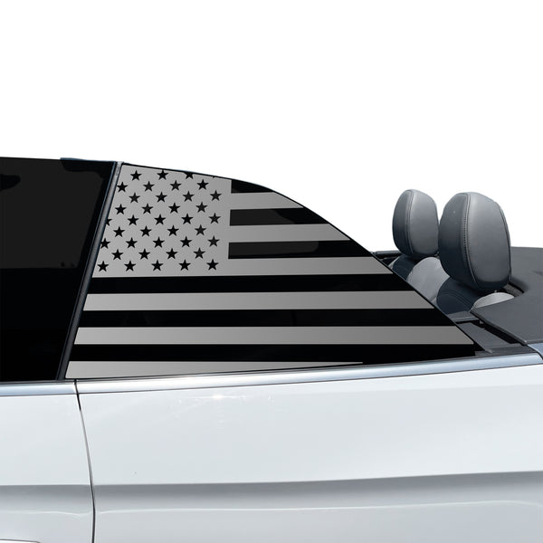 Fits Audi S5 Convertible 2020-2024 Quarter Window American Flag Vinyl Decal Stickers - Bogar Tech Designs