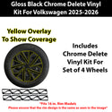Fits Volkswagen Jetta 2025-2026 Vinyl Chrome Delete Grille Blackout Decal Stickers Overlay Film - Bogar Tech Designs
