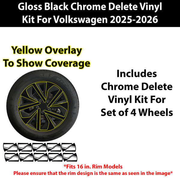 Fits Volkswagen Jetta 2025-2026 Vinyl Chrome Delete Grille Blackout Decal Stickers Overlay Film - Bogar Tech Designs