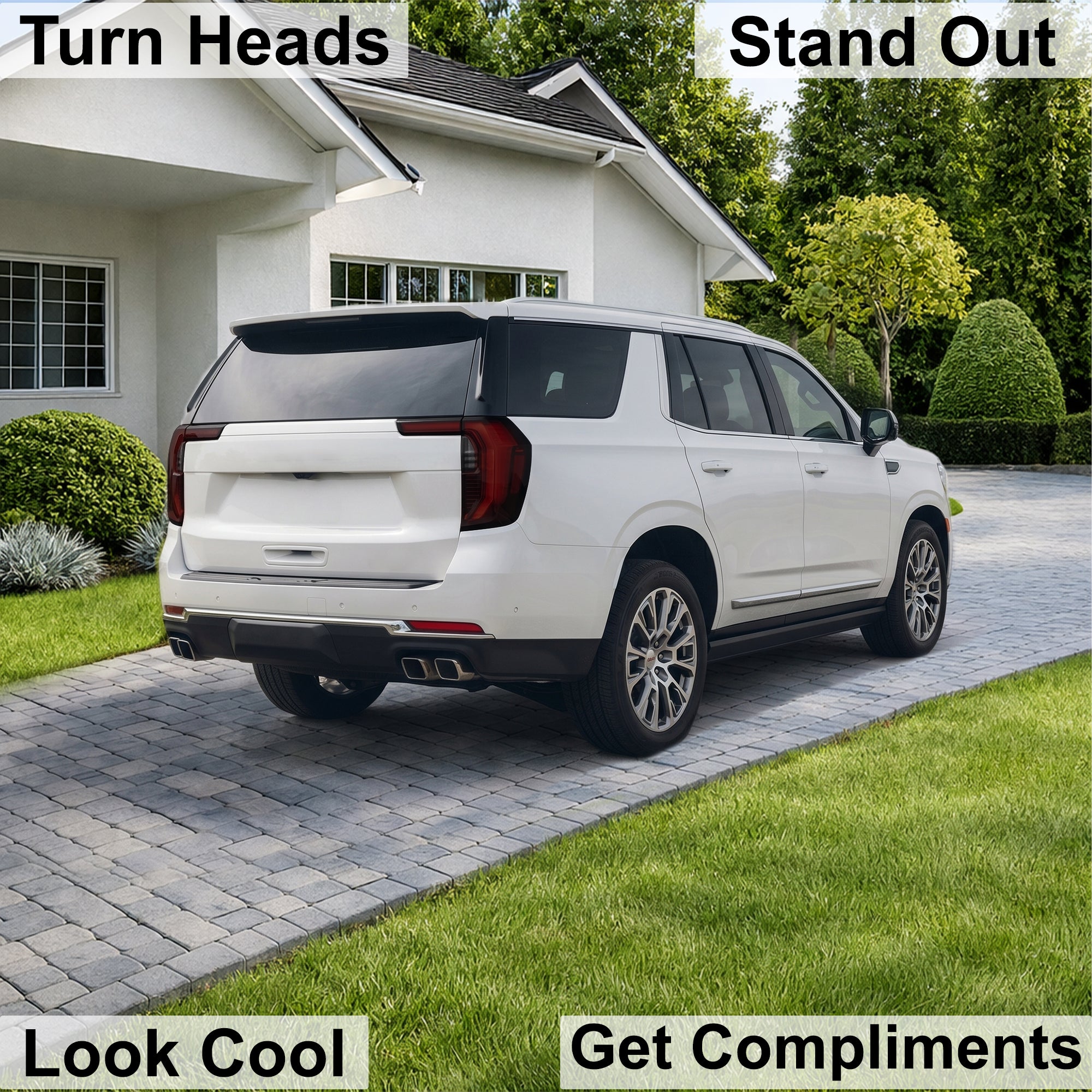 Fits GMC Yukon 2025-2027 Full Headlight Taillight Precut Smoked PPF Tint Kit Film Overlay  - Bogar Tech Designs