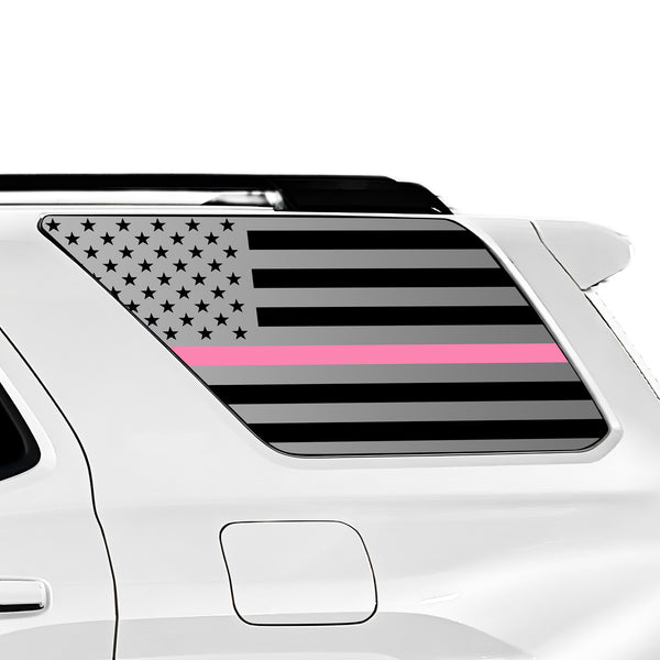 Fits Toyota 4Runner 2025-2026 Quarter Window American Flag Vinyl Decal Stickers - Bogar Tech Designs
