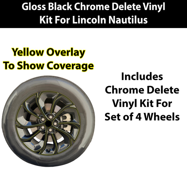 Fits Lincoln Nautilus 2024-2026 Vinyl Chrome Delete Grille Blackout Decal Stickers Overlay Film - Bogar Tech Designs