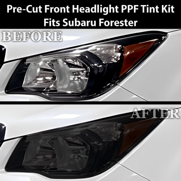 Fits Subaru Forester 2014-2018 Full Headlight Taillight Precut Smoked PPF Tint Kit Film Overlay  - Bogar Tech Designs