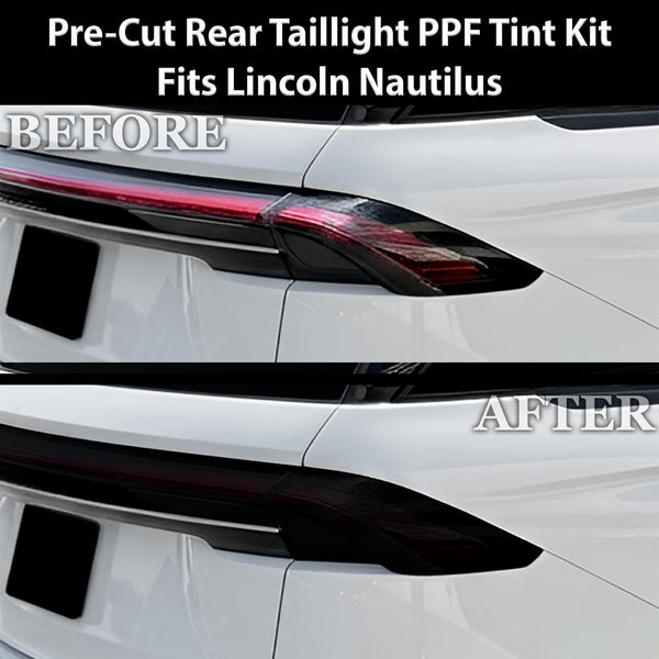 Fits Lincoln Nautilus 2024-2026 Full Headlight Taillight Precut Smoked PPF Tint Kit Film Overlay  - Bogar Tech Designs