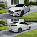 Fits Hyundai Elantra 2017-2018 Full Headlight Taillight Precut Smoked PPF Tint Kit Film Overlay  - Bogar Tech Designs