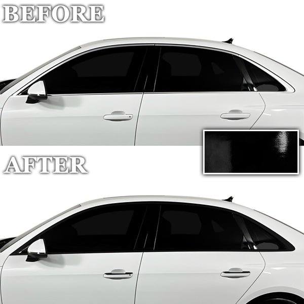 Fits Audi A4 2020-2025 Vinyl Chrome Delete Grille Blackout Decal Stickers Overlay Film - Bogar Tech Designs