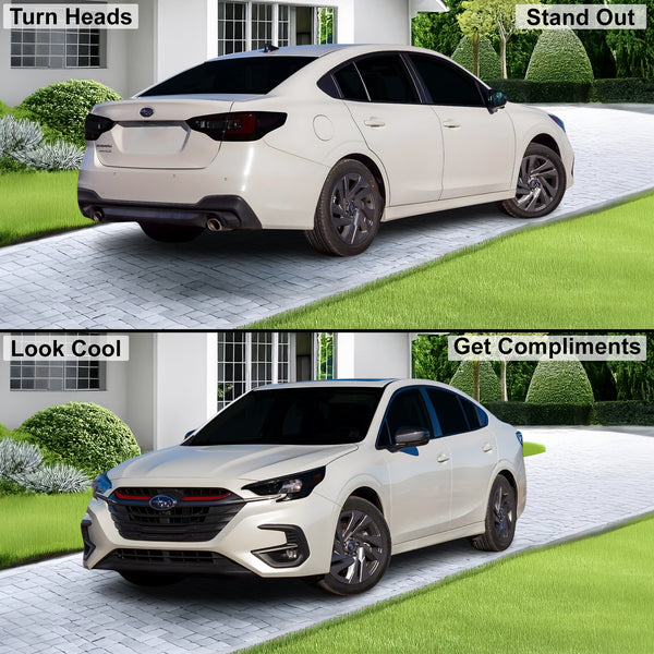 Fits Subaru Legacy 2020-2025 Full Headlight Taillight Precut Smoked PPF Tint Kit Film Overlay  - Bogar Tech Designs