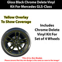 Fits Mercedes-Benz GLS 2024-2026 Vinyl Chrome Delete Grille Blackout Decal Stickers Overlay Film - Bogar Tech Designs