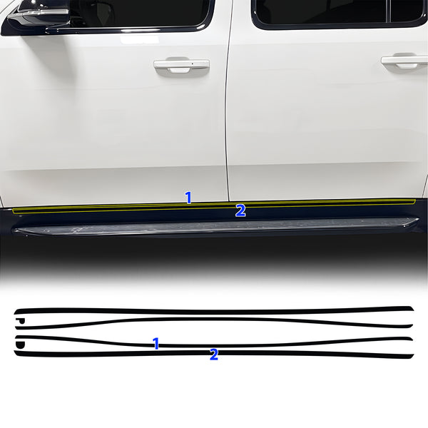 Fits Jeep Grand Wagoneer L 2026-2027 Vinyl Chrome Delete Grille Blackout Decal Stickers Overlay Film - Bogar Tech Designs