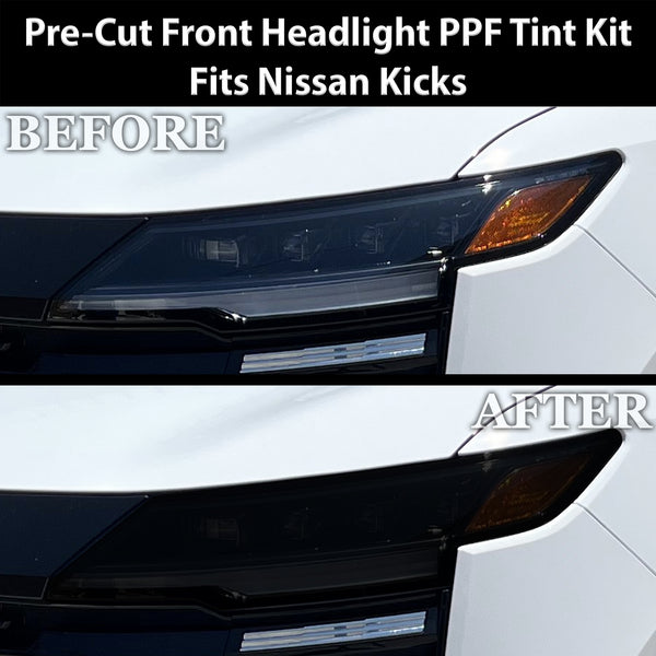 Fits Nissan Kicks 2025-2026 Full Headlight Taillight Precut Smoked PPF Tint Kit Film Overlay  - Bogar Tech Designs