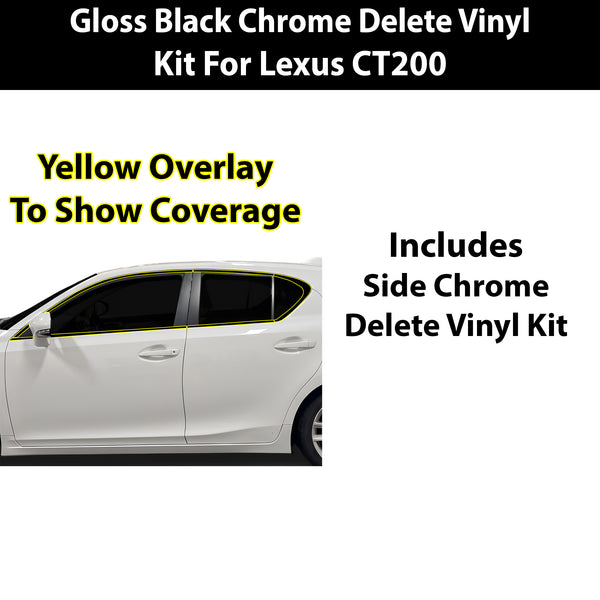Fits Lexus CT200 2014-2018 Vinyl Chrome Delete Grille Blackout Decal Stickers Overlay Film - Bogar Tech Designs