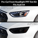 Fits Audi A4 2020-2025 Full Headlight Taillight Precut Smoked PPF Tint Kit Film Overlay  - Bogar Tech Designs