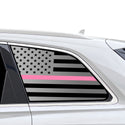 Fits Audi Q7 2017-2026 Quarter Window American Flag Vinyl Decal Stickers - Bogar Tech Designs