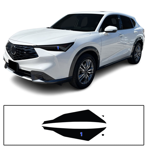 Fits Acura ADX 2025-2026 Full Headlight Taillight Precut Smoked PPF Tint Kit Film Overlay