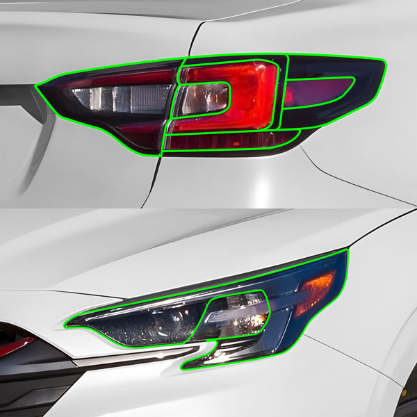Fits Subaru Legacy 2020-2025 Full Headlight Taillight Precut Smoked PPF Tint Kit Film Overlay  - Bogar Tech Designs