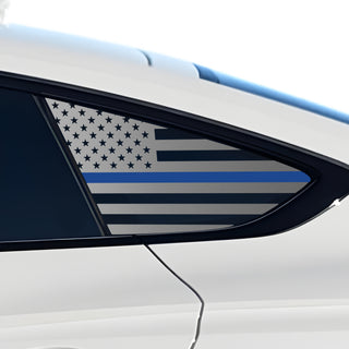 Fits Audi A5 Sportback 2018-2024 Quarter Window American Flag Vinyl Decal Stickers - Bogar Tech Designs