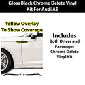 Fits Audi A5 Sportback 2018-2024 Vinyl Chrome Delete Grille Blackout Decal Stickers Overlay Film - Bogar Tech Designs