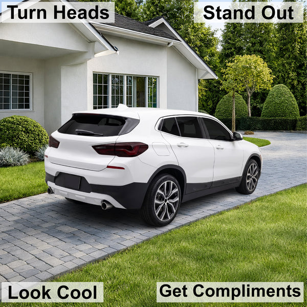 Fits BMW X2 2018-2023 Full Headlight Taillight Precut Smoked PPF Tint Kit Film Overlay  - Bogar Tech Designs
