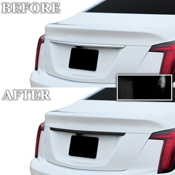 Fits Cadillac CT5 2020-2026 Vinyl Chrome Delete Trunk - Before & After