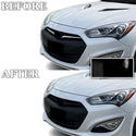 Fits Hyundai Genesis Coupe 2013-2016 Vinyl Chrome Delete Grille Blackout Decal Stickers Overlay Film - Bogar Tech Designs