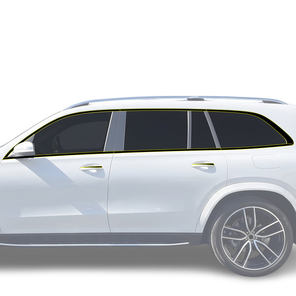 Fits Mercedes-Benz GLS 2024-2026 Vinyl Chrome Delete Grille Blackout Decal Stickers Overlay Film - Bogar Tech Designs