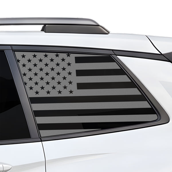 Fits Honda Passport 2019-2025 Quarter Window American Flag Vinyl Decal Stickers