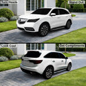 Fits Acura MDX 2014-2016 Full Headlight Taillight Precut Smoked PPF Tint Kit Film Overlay  - Bogar Tech Designs