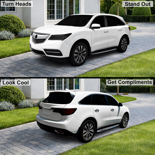 Fits Acura MDX 2014-2016 Full Headlight Taillight Precut Smoked PPF Tint Kit Film Overlay  - Bogar Tech Designs