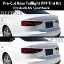 Fits Audi A5 Sportback 2018-2024 Full Headlight Taillight Precut Smoked PPF Tint Kit Film Overlay  - Bogar Tech Designs