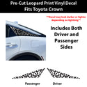 Fits Toyota Crown 2023-2026 Animal Leopard Cheetah Cow Window Vinyl Decal Stickers - Bogar Tech Designs