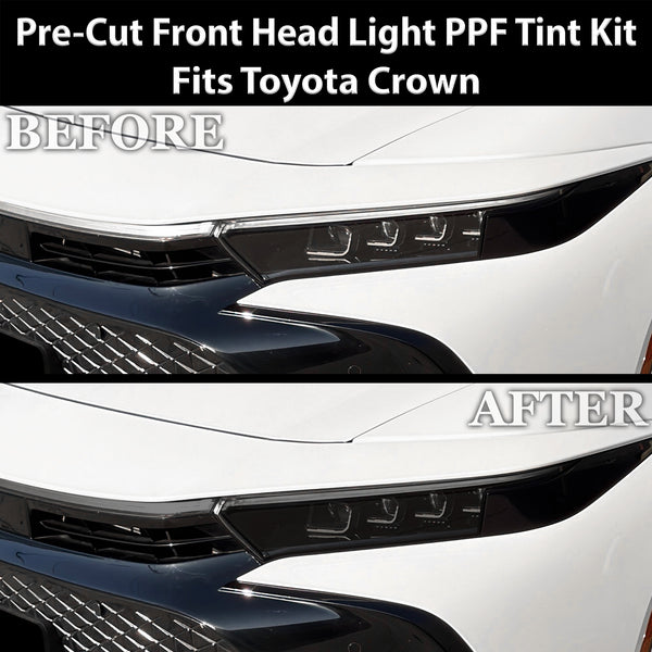 Fits Toyota Crown 2023-2026 Full Headlight Taillight Precut Smoked PPF Tint Kit Film Overlay  - Bogar Tech Designs