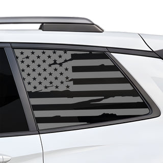 Fits Honda Passport 2019-2025 Quarter Window American Flag Vinyl Decal Stickers - Bogar Tech Designs