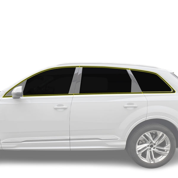 Fits Audi Q7 2020-2024 Vinyl Chrome Delete Grille Blackout Decal Stickers Overlay Film - Bogar Tech Designs
