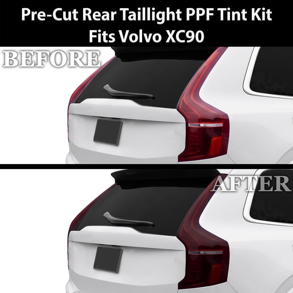 Fits Volvo XC90 2016-2025 Full Headlight Taillight Precut Smoked PPF Tint Kit Film Overlay  - Bogar Tech Designs