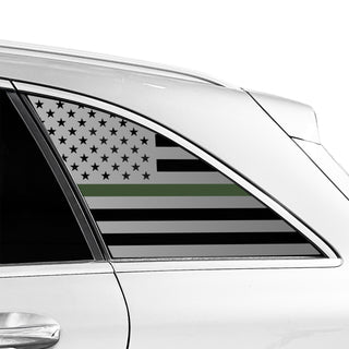 Fits Mercedes-Benz GLC-Class 2016-2022 Quarter Window American Flag Vinyl Decal Stickers - Bogar Tech Designs
