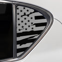 Fits Lexus CT200 2011-2018 Quarter Window American Flag Vinyl Decal Stickers - Bogar Tech Designs