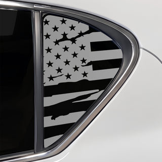 Fits Lexus CT200 2011-2018 Quarter Window American Flag Vinyl Decal Stickers - Bogar Tech Designs