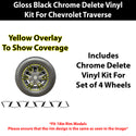 Fits Chevrolet Traverse 2024-2026 Vinyl Chrome Delete Grille Blackout Decal Stickers Overlay Film - Bogar Tech Designs