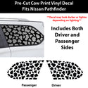 Fits Nissan Pathfinder 2013-2021 Animal Leopard Cheetah Cow Window Vinyl Decal Stickers - Bogar Tech Designs