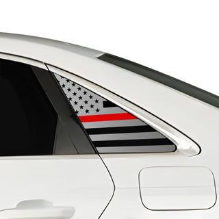 Fits Audi A4 2020-2025 Quarter Window American Flag Vinyl Decal Stickers - Bogar Tech Designs