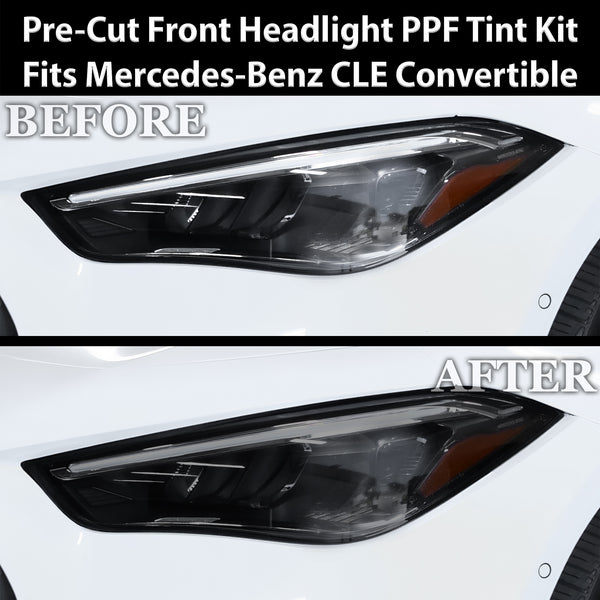 Fits Mercedes-Benz CLE 2024-2026 Full Headlight Taillight Precut Smoked PPF Tint Kit Film Overlay  - Bogar Tech Designs