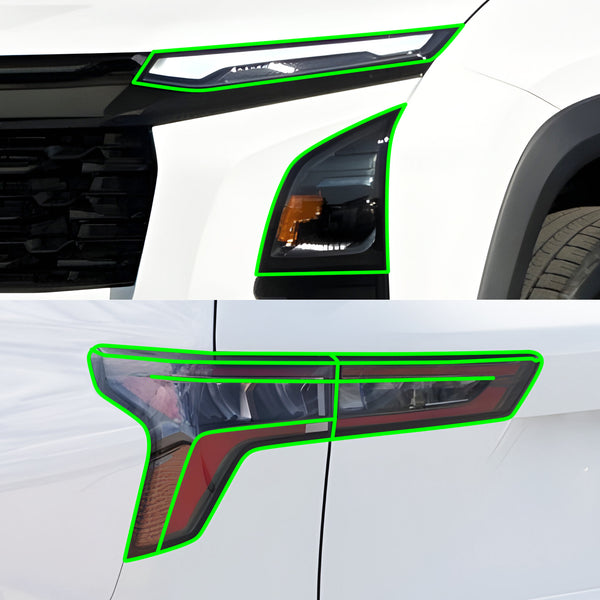 Fits Chevrolet Equinox 2025-2026 Full Headlight Taillight Precut Smoked PPF Tint Kit Film Overlay  - Bogar Tech Designs