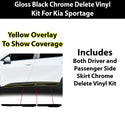 Fits Kia Sportage 2026-2027 Vinyl Chrome Delete Grille Blackout Decal Stickers Overlay Film - Bogar Tech Designs