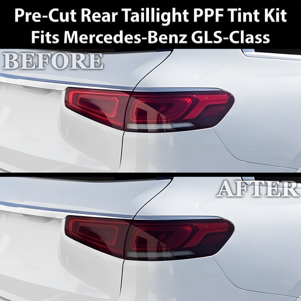 Fits Mercedes-Benz GLS-Class 2024-2026 Full Headlight Taillight Precut Smoked PPF Tint Kit Film Overlay  - Bogar Tech Designs