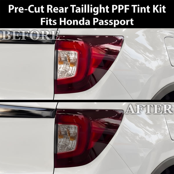 Fits Honda Passport 2022-2025 Full Headlight Taillight Precut Smoked PPF Tint Kit Film Overlay  - Bogar Tech Designs