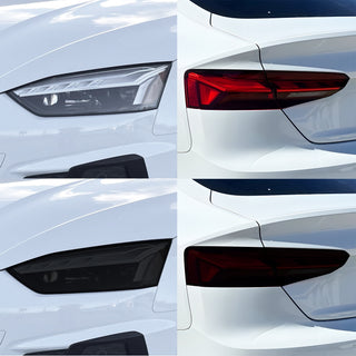 Fits Audi A5 Sportback 2018-2024 Full Headlight Taillight Precut Smoked PPF Tint Kit Film Overlay  - Bogar Tech Designs